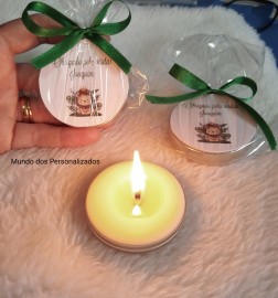 10 velas perfumadas personalizadas lembrancinhas de maternidade