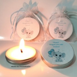 10 velas perfumadas Luxo elefantinho lembrancinha de maternidade